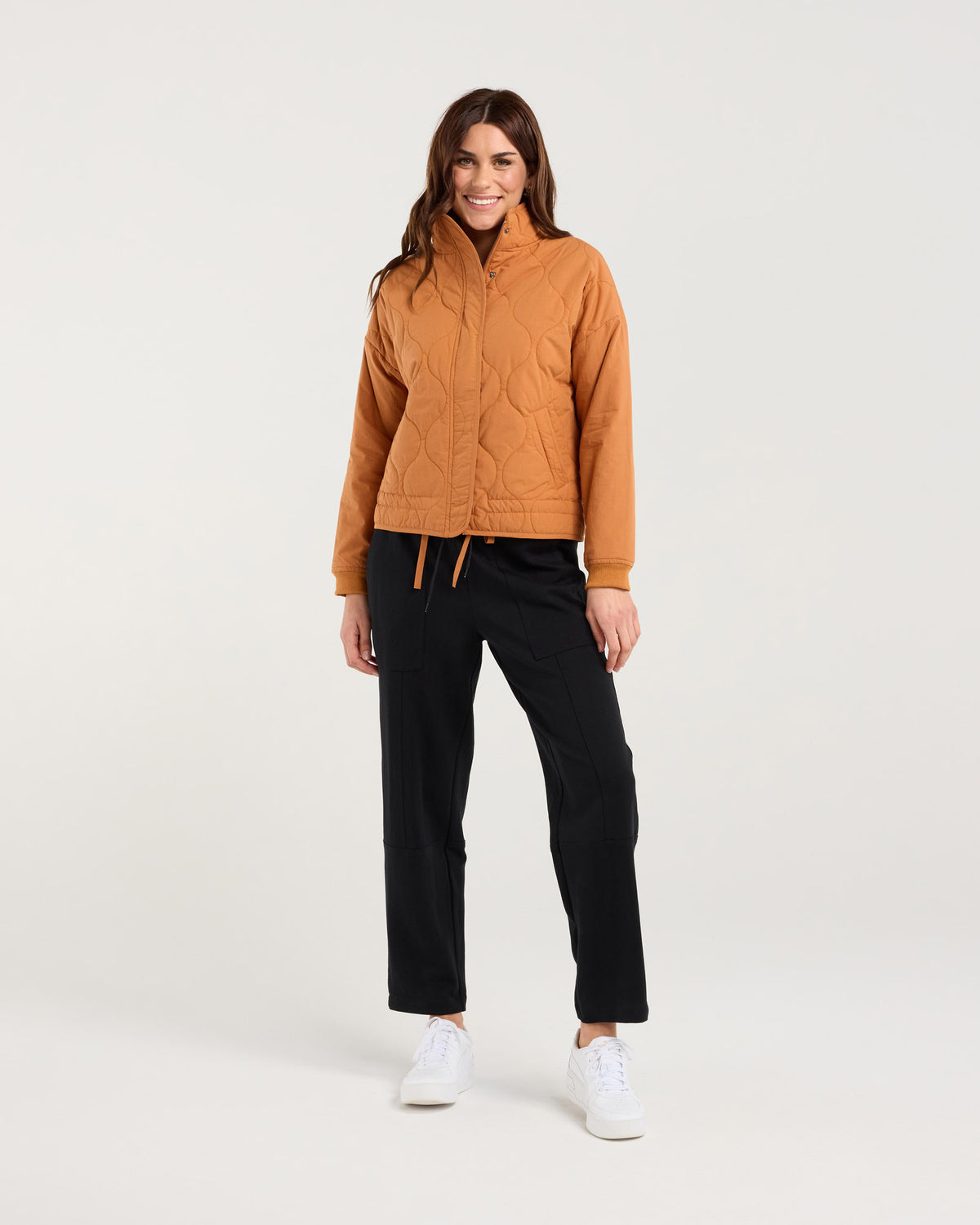 Helena Rib Cuff Quilted Jacket