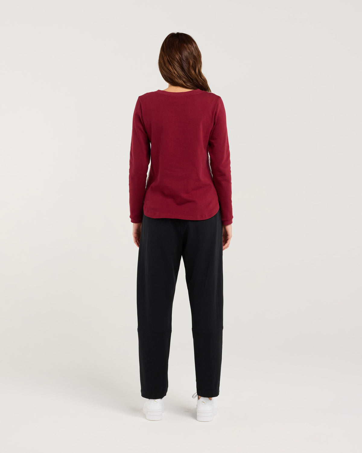 Audrey Print Front L/S Tee
