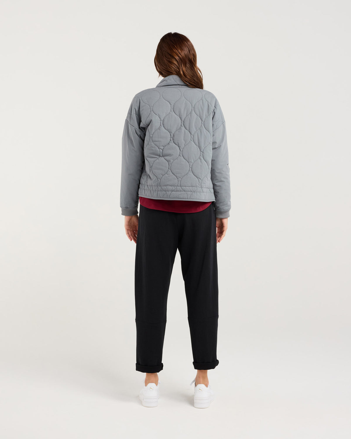 Helena Rib Cuff Quilted Jacket