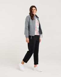 Helena Rib Cuff Quilted Jacket