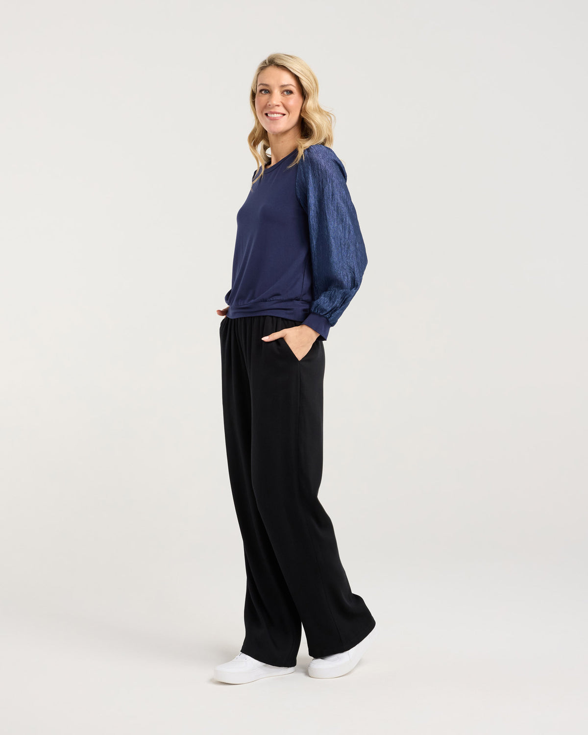 Hudson Crinkle Sleeve Top
