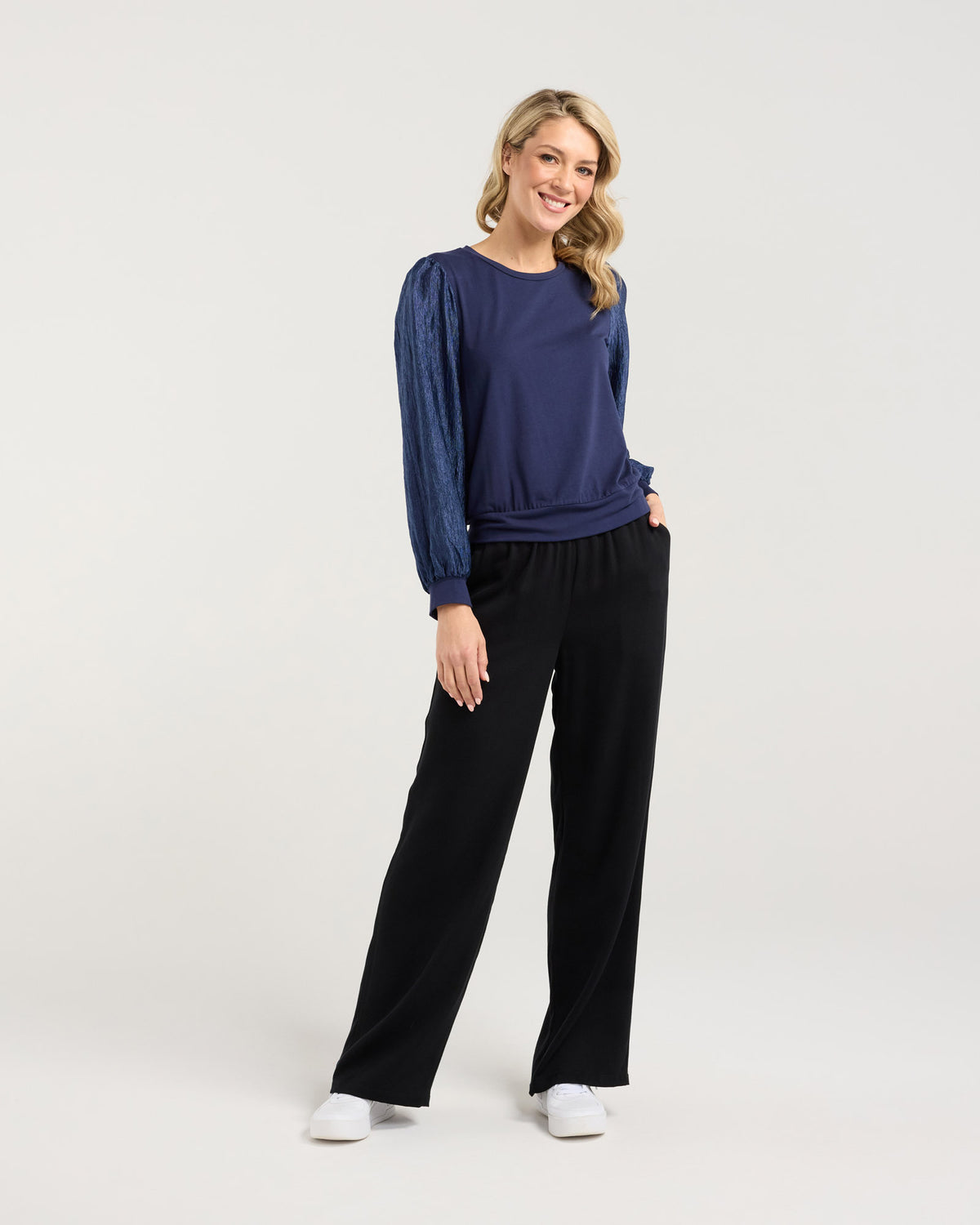Hudson Crinkle Sleeve Top