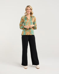 Pollyana Pleat Top