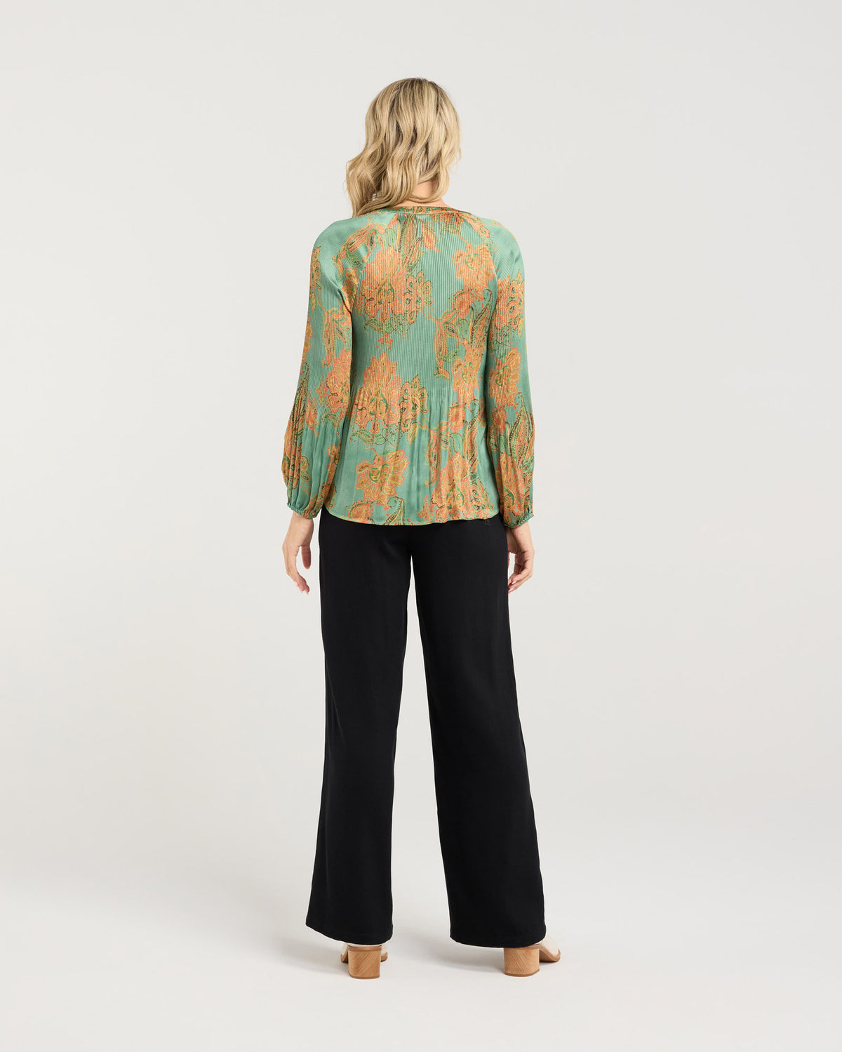 Pollyana Pleat Top