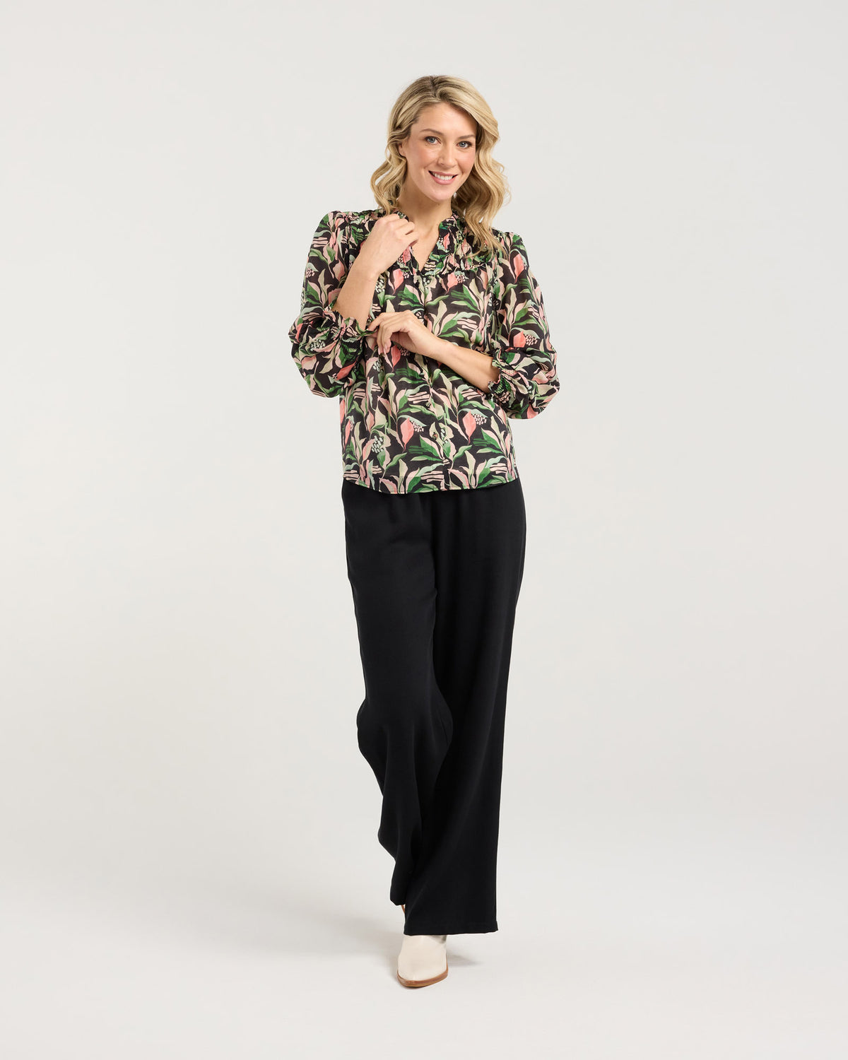 Patti Stiched Pleat Blouse