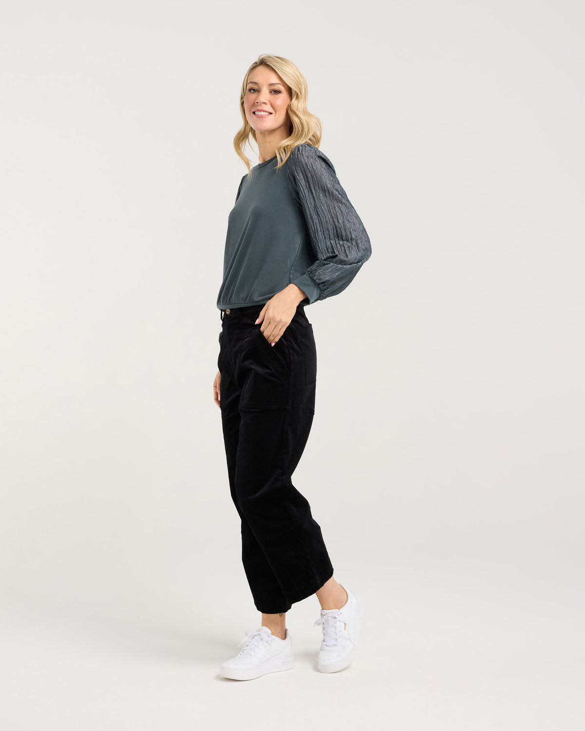 Hudson Crinkle Sleeve Top