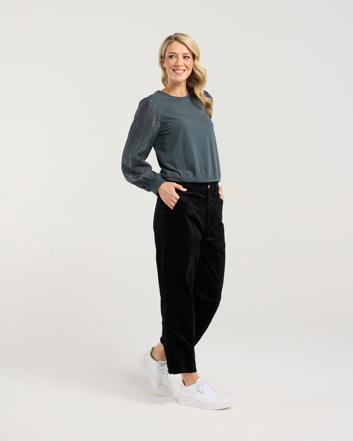 Hudson Crinkle Sleeve Top