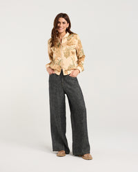Ivanka Satin Print Bomber