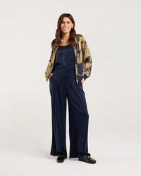 Ivanka Satin Print Bomber