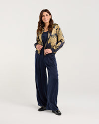 Ivanka Satin Print Bomber
