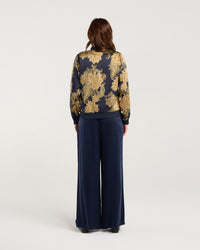 Ivanka Satin Print Bomber