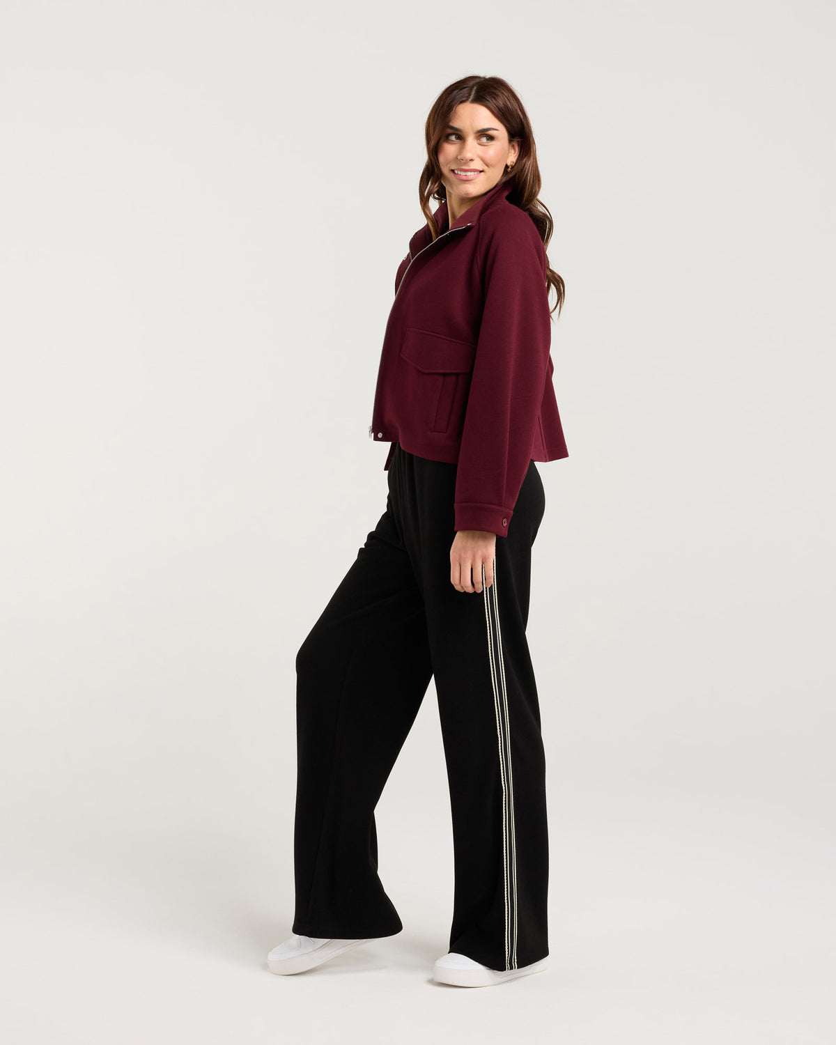 Amaya Zip Front Crop Jacket