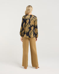 Pollyana Pleat Top