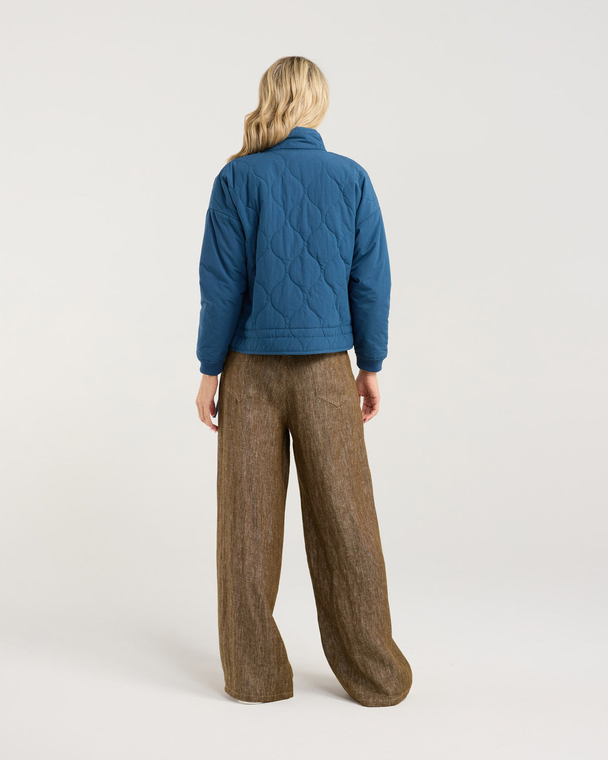 Helena Rib Cuff Quilted Jacket