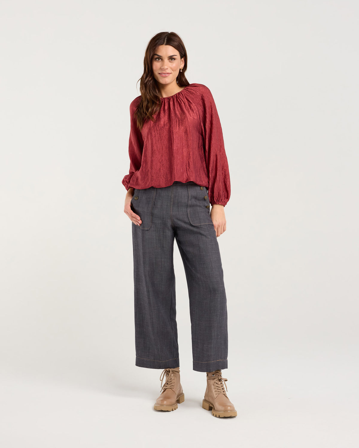 Addison Bubble Hem Top