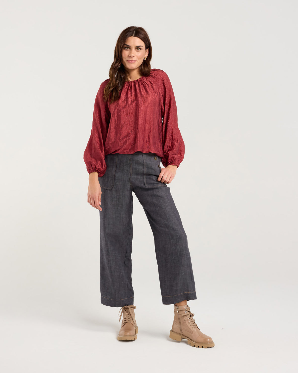 Addison Bubble Hem Top