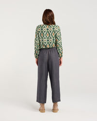 Baldwin Button Detail Linen Jean