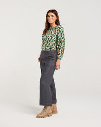Baldwin Button Detail Linen Jean