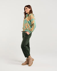 Ivanka Satin Print Bomber