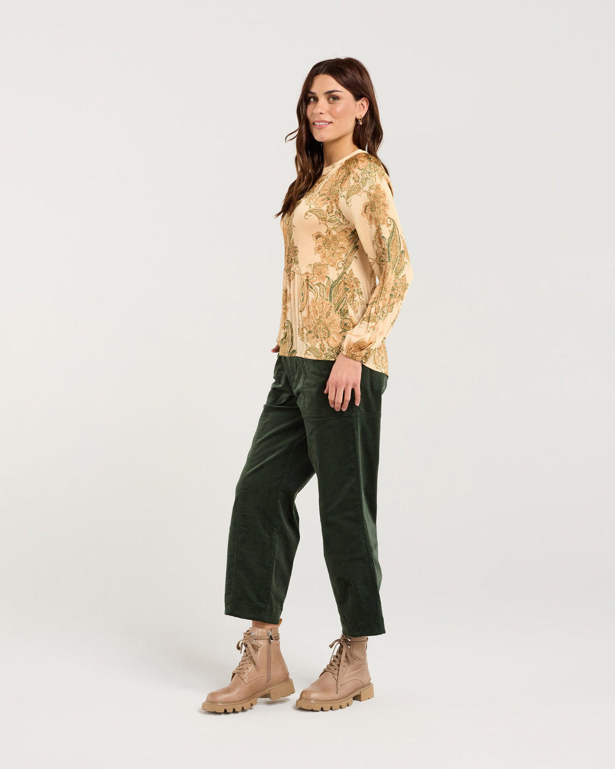 Pollyana Pleat Top