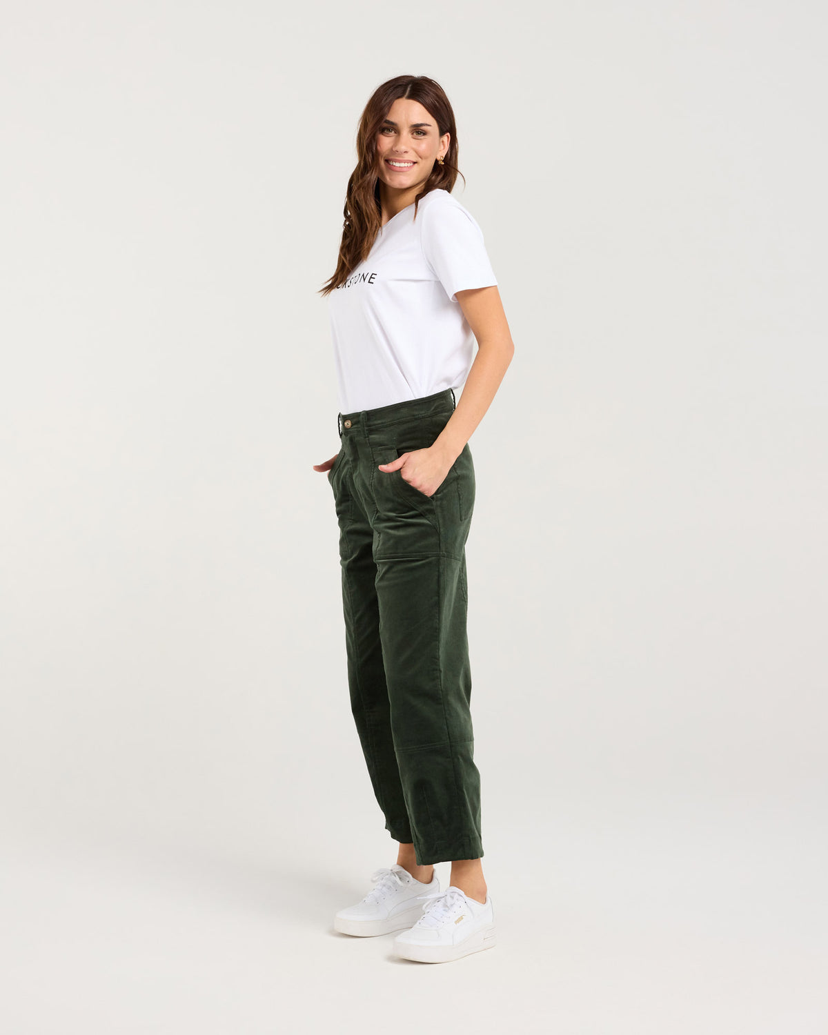 Roxi Baby Cord Barrel Leg Pant