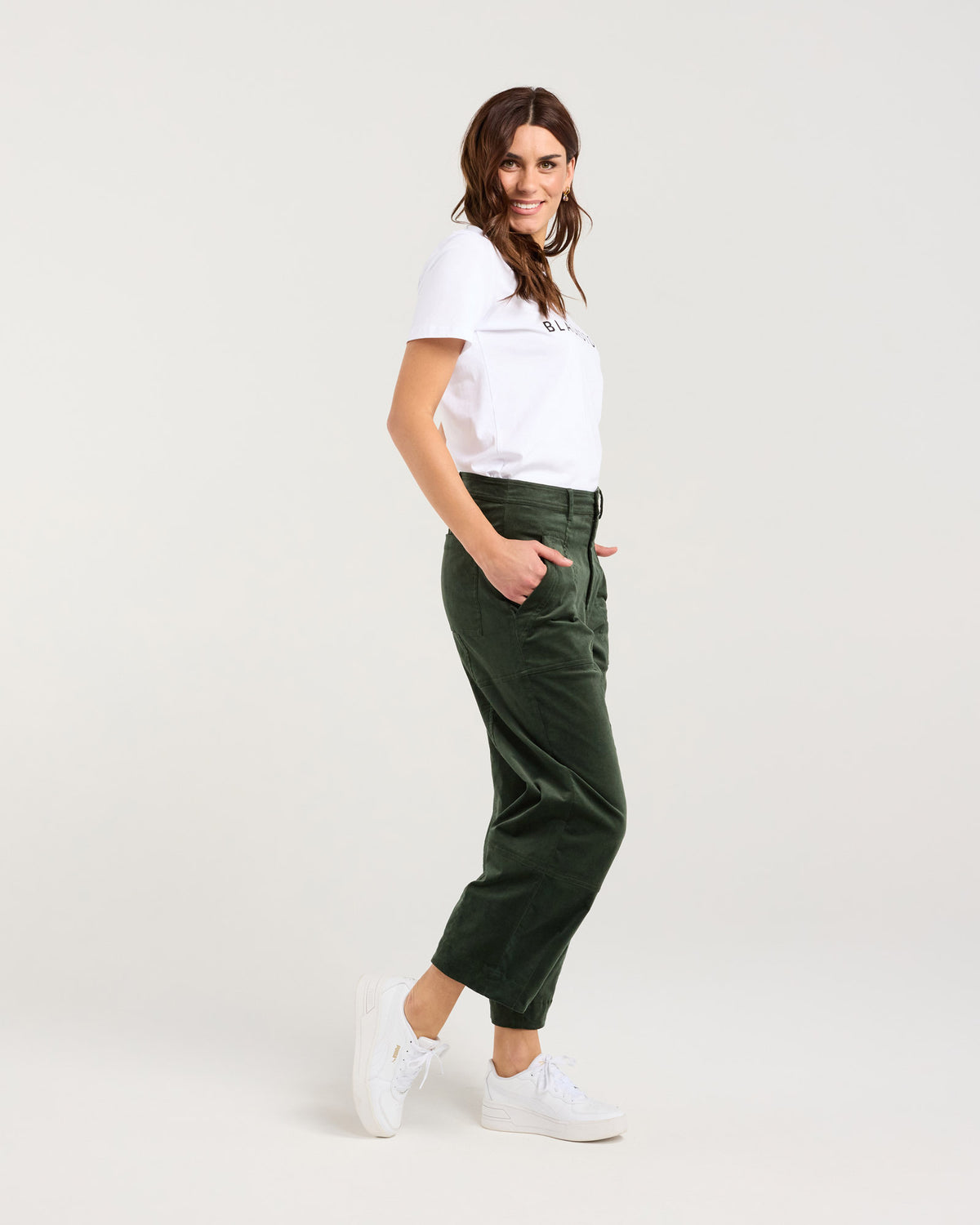 Roxi Baby Cord Barrel Leg Pant