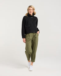Amaya Zip Front Crop Jacket
