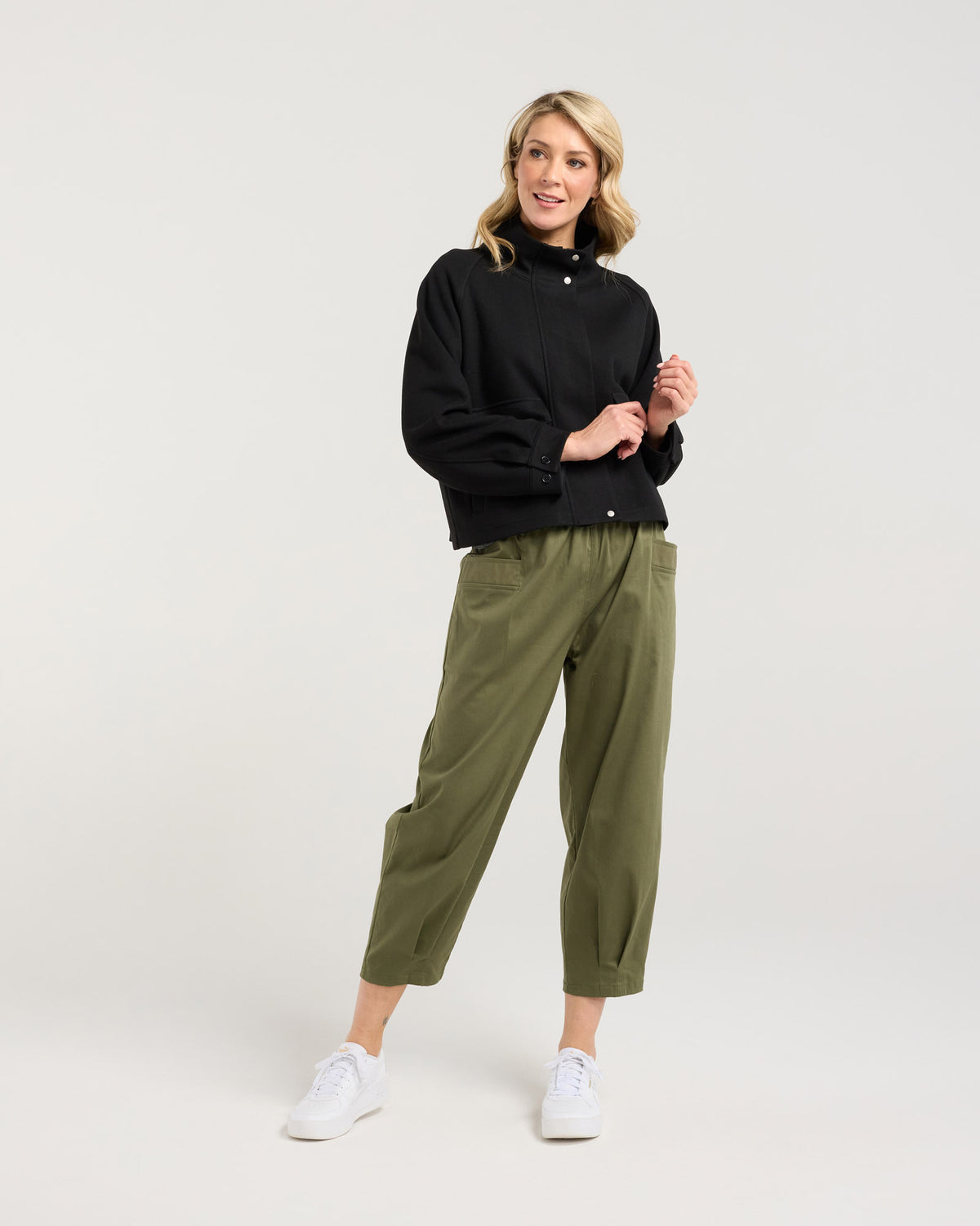 Amaya Zip Front Crop Jacket
