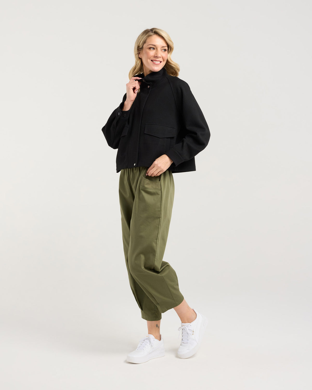 Amaya Zip Front Crop Jacket