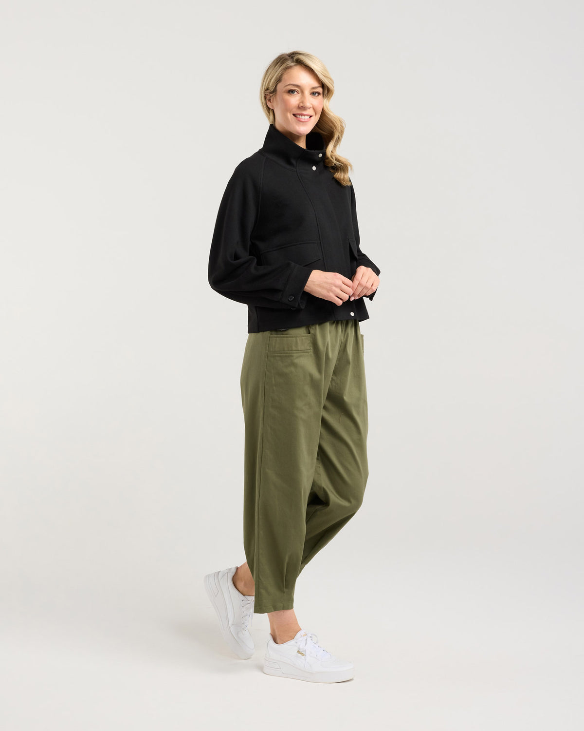 Amaya Zip Front Crop Jacket