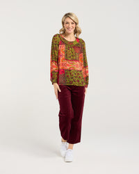 Frances Gathered Yoke Top