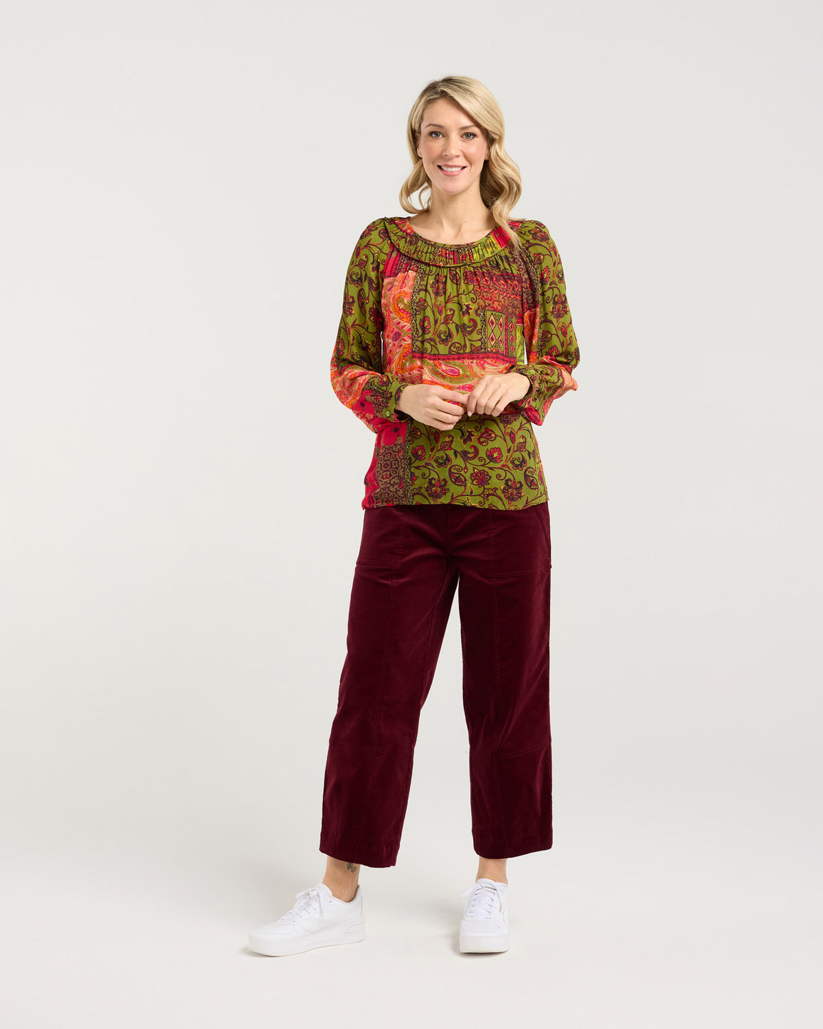 Frances Gathered Yoke Top