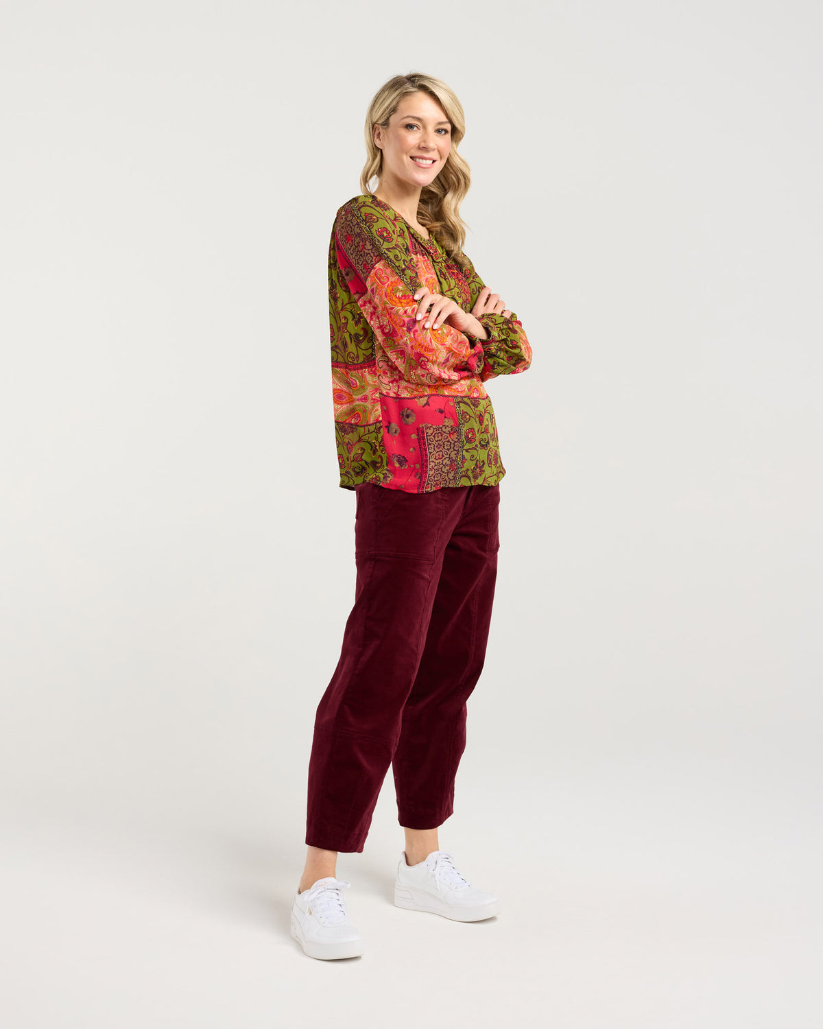 Frances Gathered Yoke Top