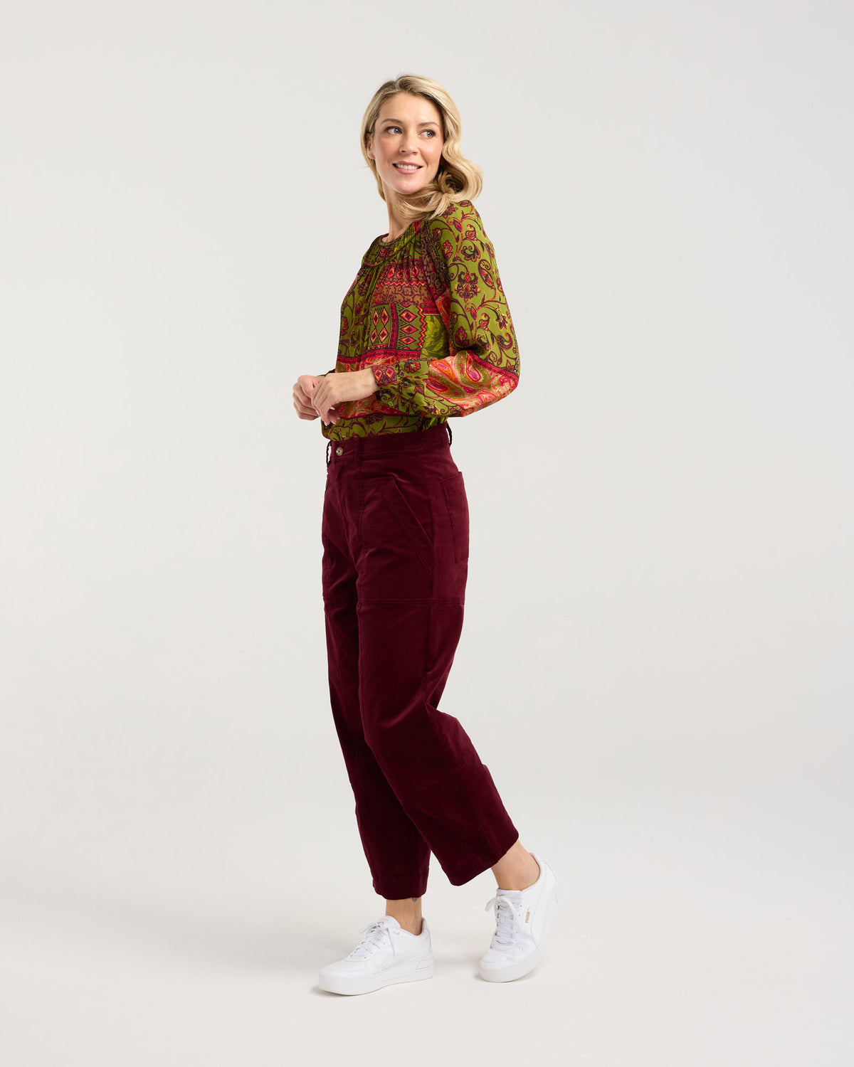 Roxi Baby Cord Barrel Leg Pant