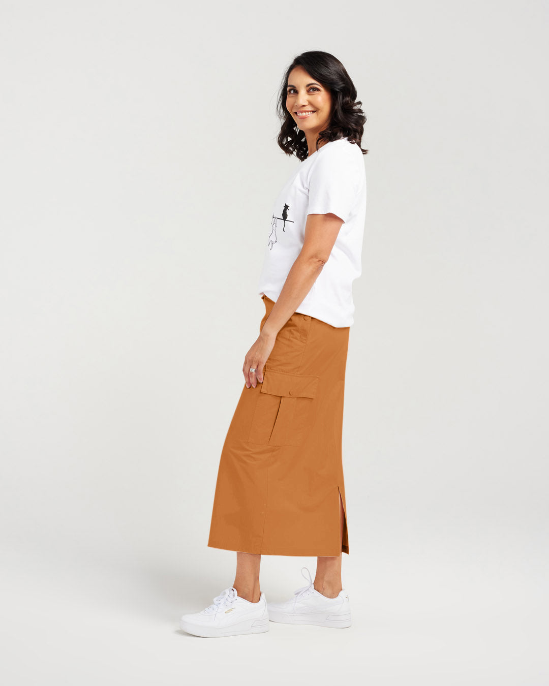 Cotton Cargo Skirt