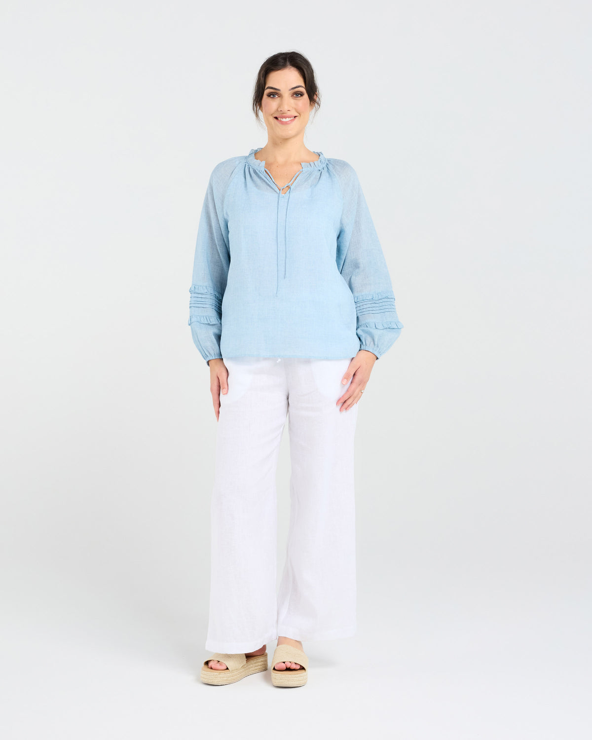 Christina Frill Neck Top