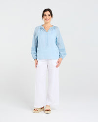 Christina Frill Neck Top