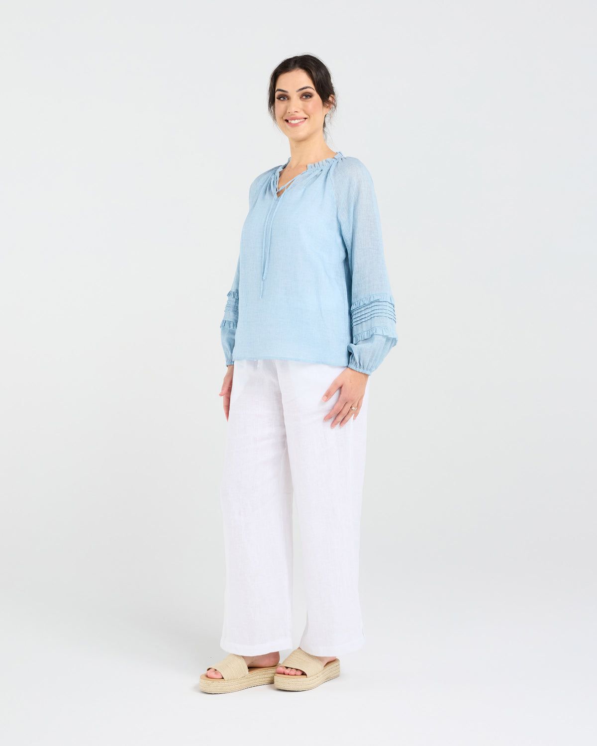 Christina Frill Neck Top