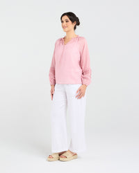 Christina Frill Neck Top
