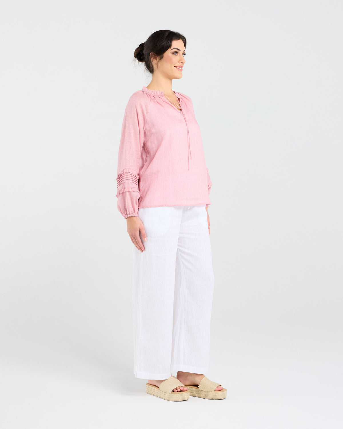 Christina Frill Neck Top