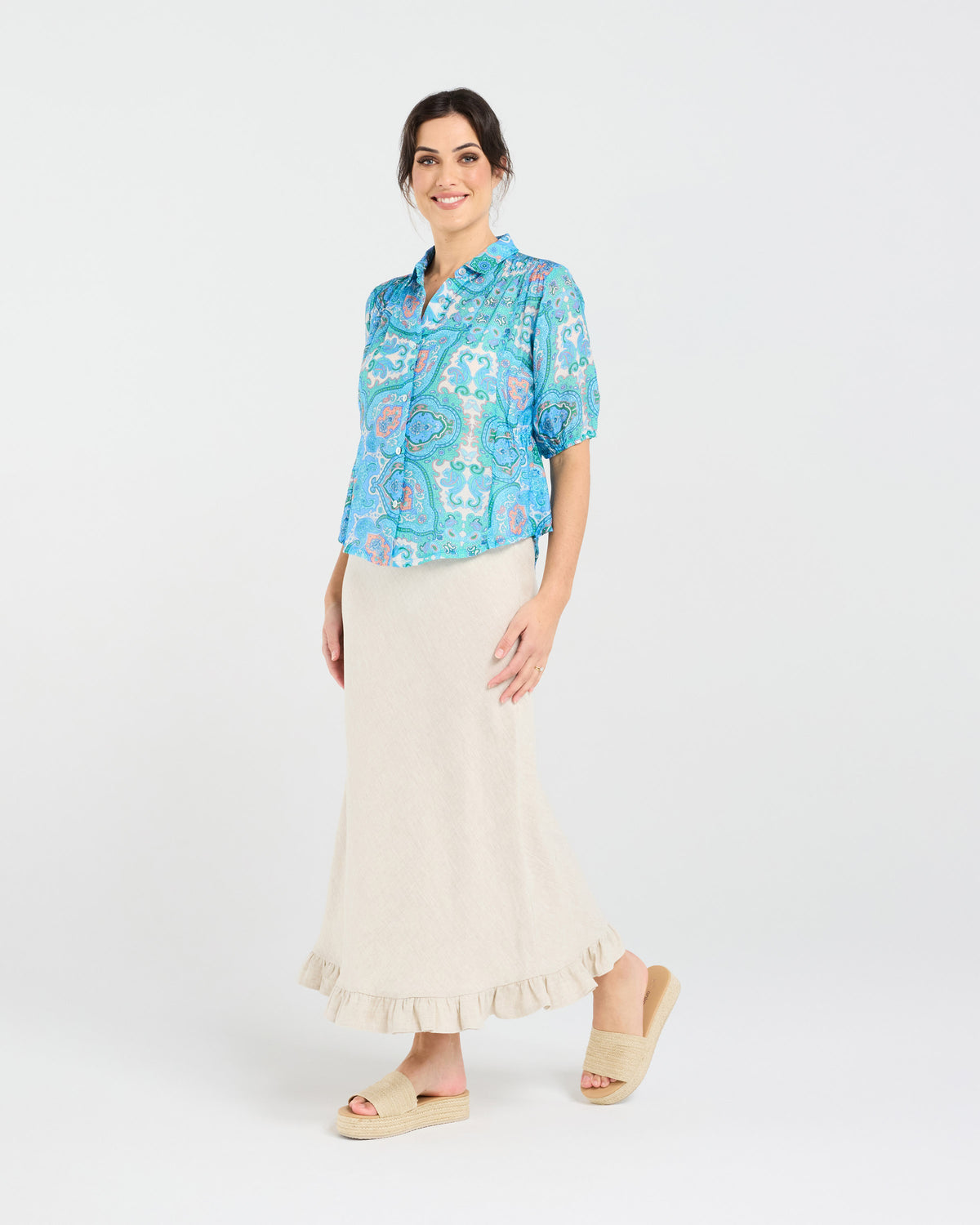 Darrell Gathered Waist Shirt