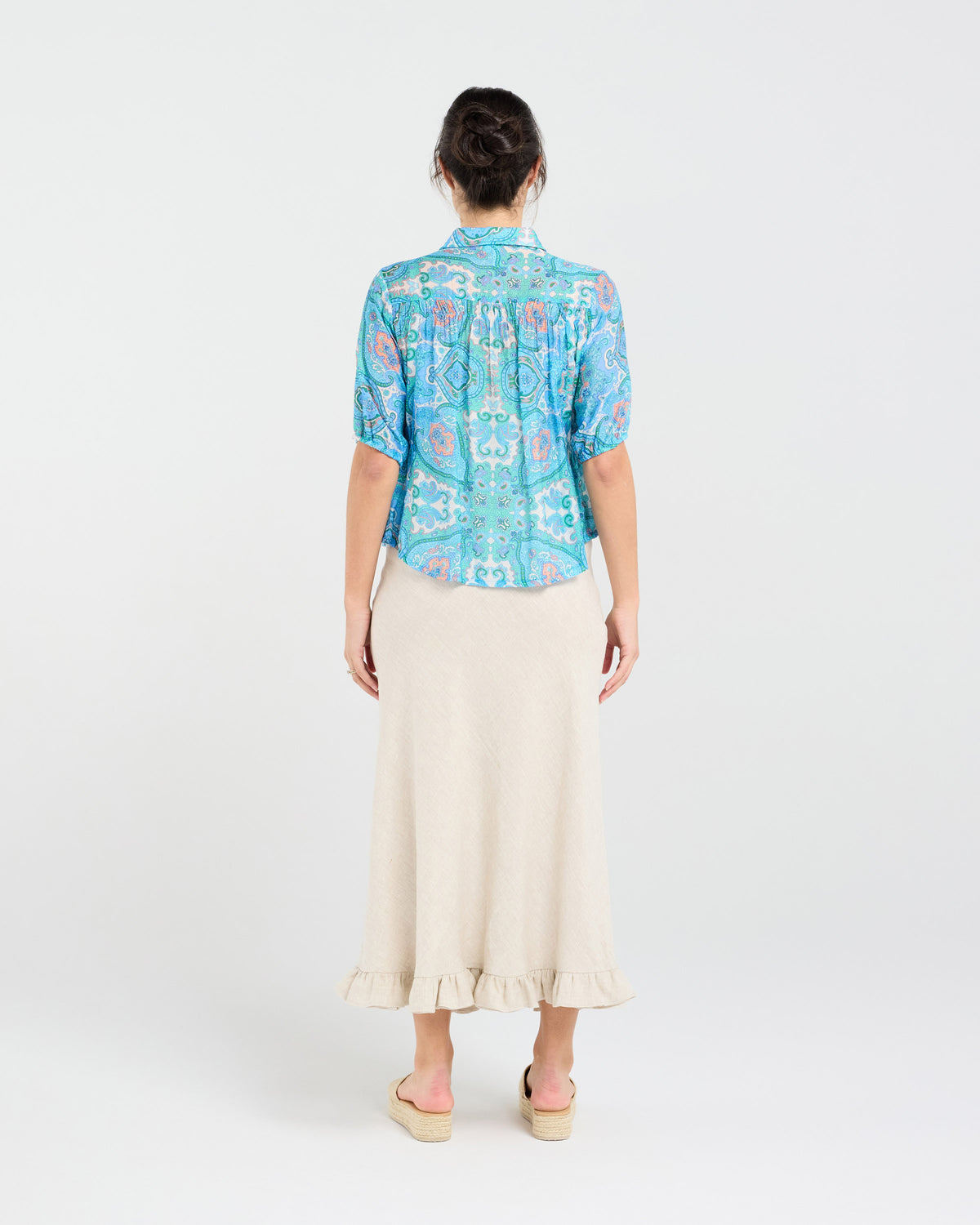 Darrell Gathered Waist Shirt