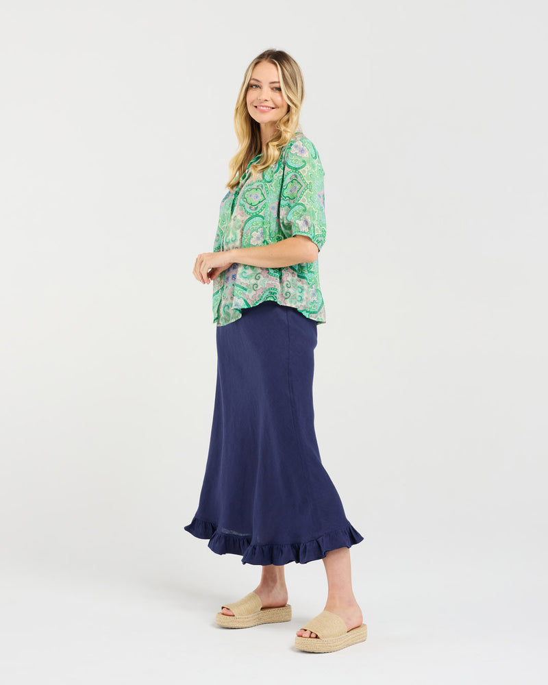 Darrell Gathered Waist Shirt