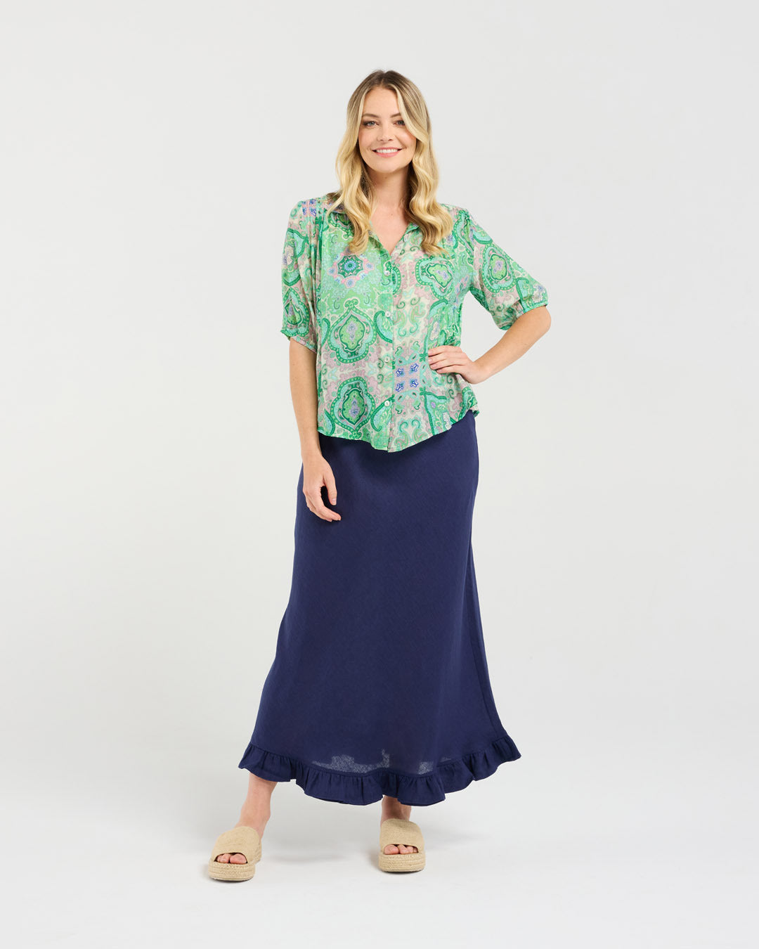 Darrell Gathered Waist Shirt
