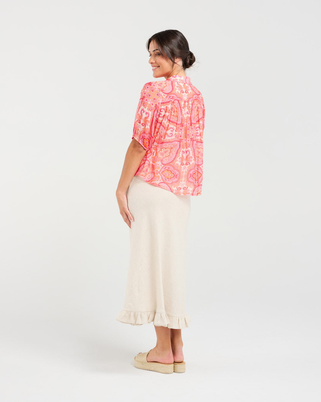 Darrell Gathered Waist Shirt