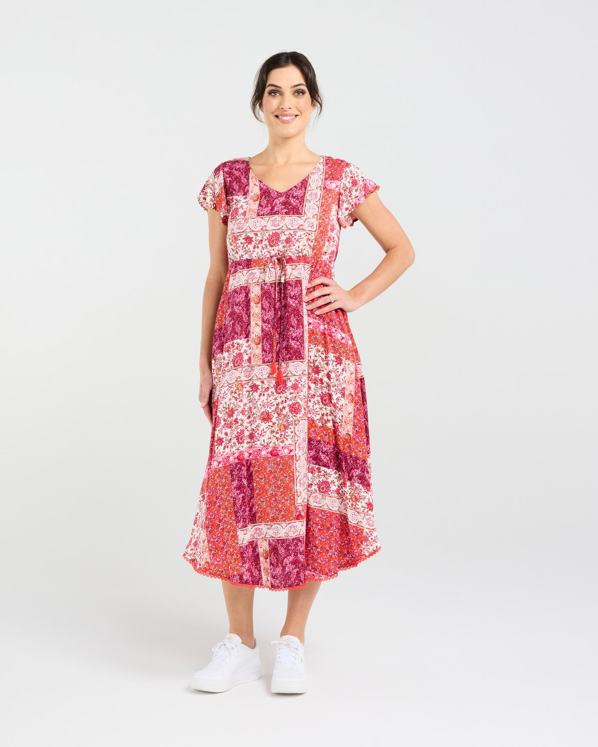 Audrey Tassel Tie Dress