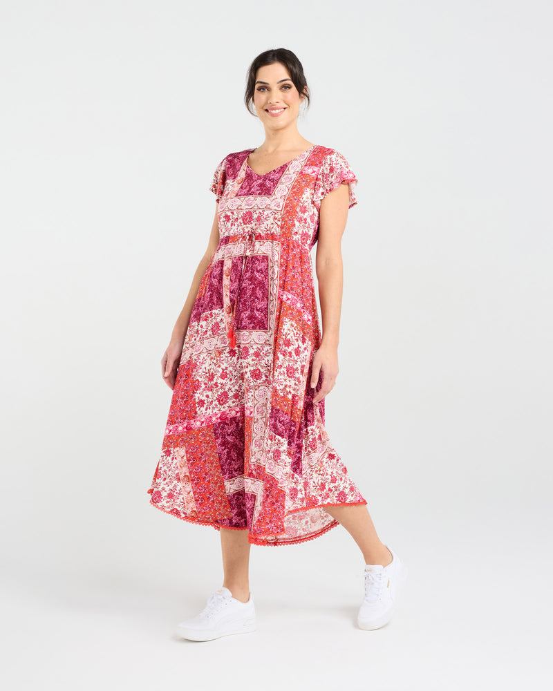 Audrey Tassel Tie Dress