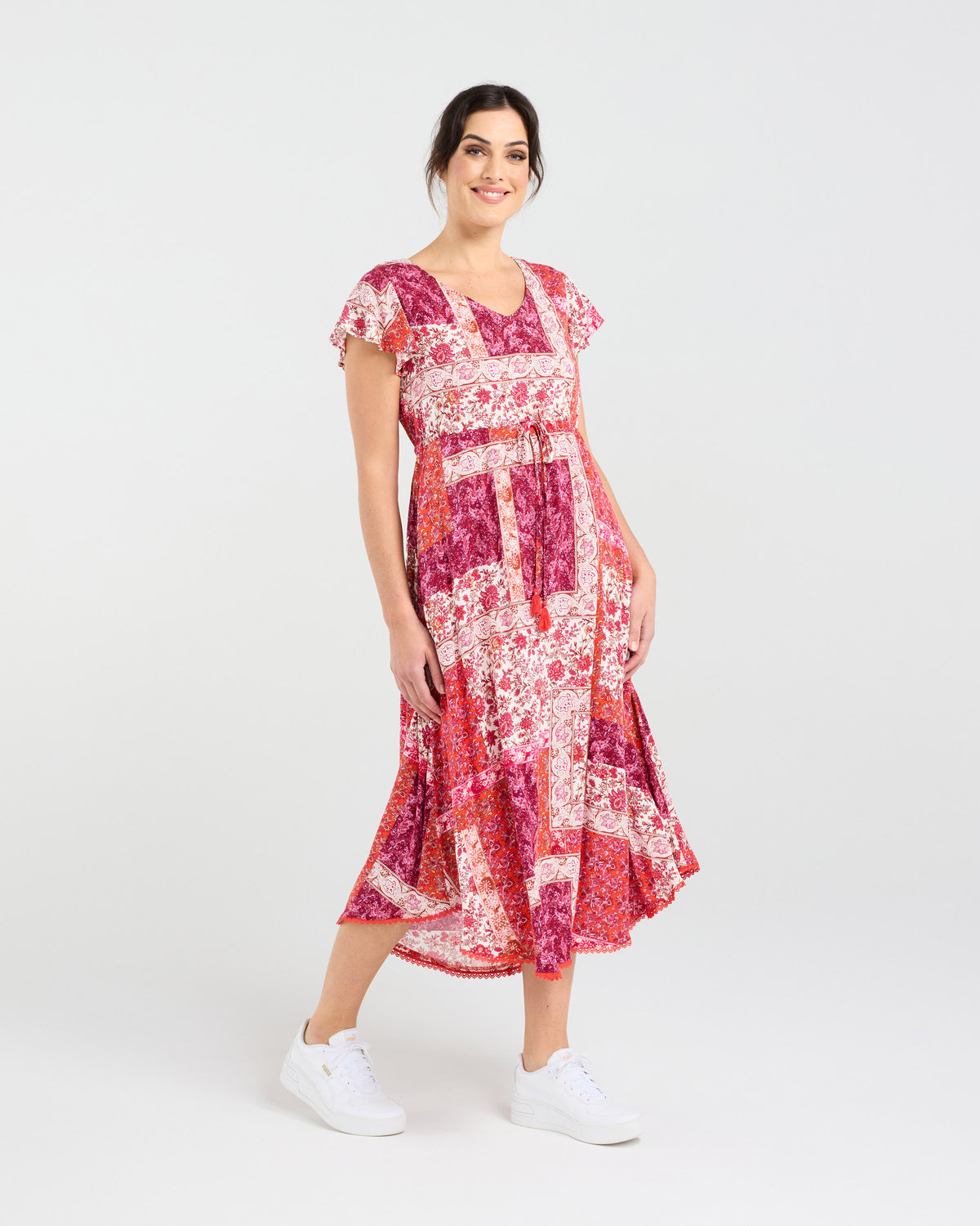 Audrey Tassel Tie Dress