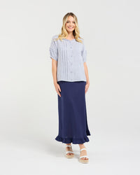 Regina Button Front Top