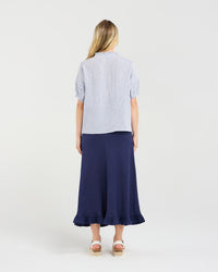 Regina Button Front Top